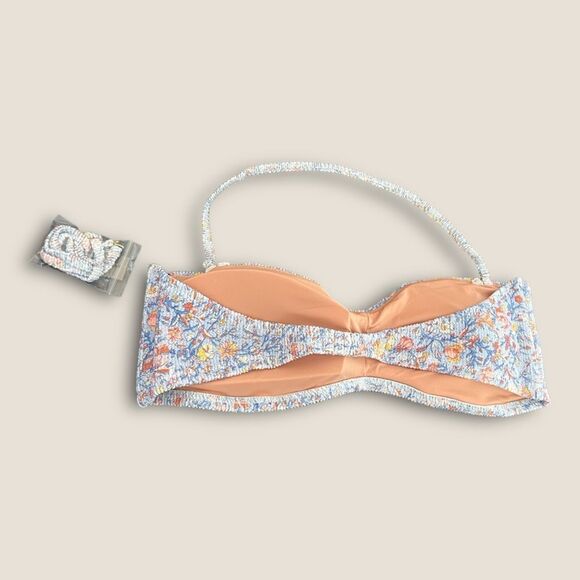 Blue floral Bikini Top size 2X NWT - Picture 3 of 6